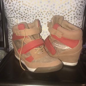 Shoe dazzle sneaker wedges
